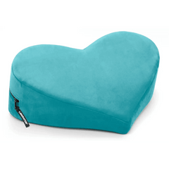Liberator Heart Wedge Positioning Pillow Teal Microvelvet - Dreamy Desire