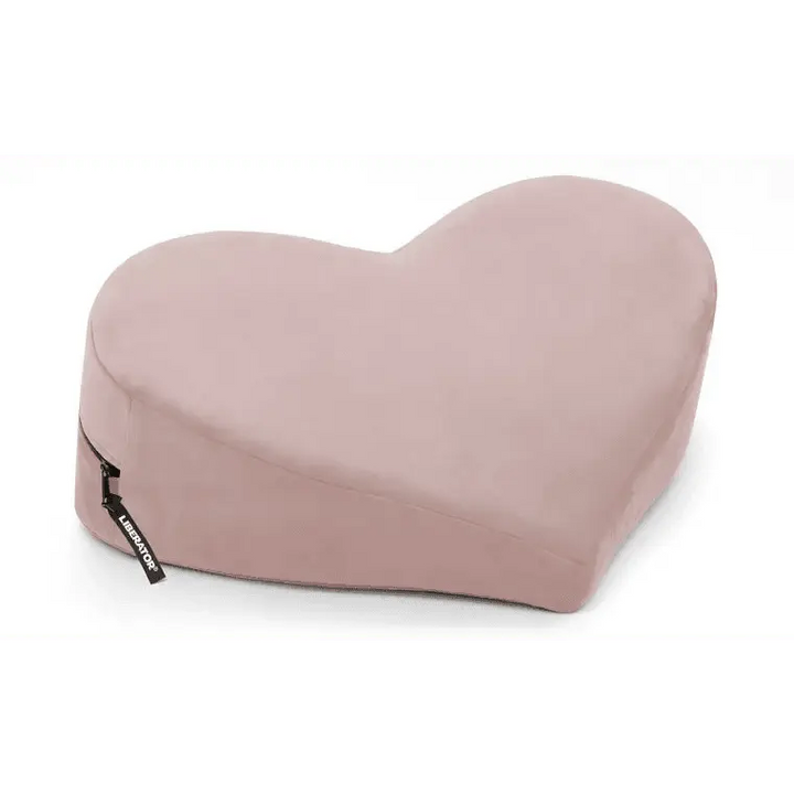 Liberator Heart Wedge Sex Position Pillow - Rose Microvelvet - Dreamy Desire