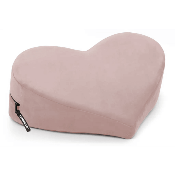 Liberator Heart Wedge Sex Position Pillow - Rose Microvelvet - Dreamy Desire