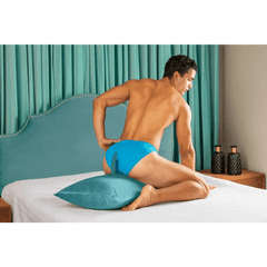 Liberator Humphrey Pillow Sex Toy Mount Microvelvet Teal - Dreamy Desire