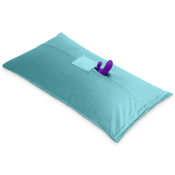 Liberator Humphrey Pillow Sex Toy Mount Microvelvet Teal - Dreamy Desire