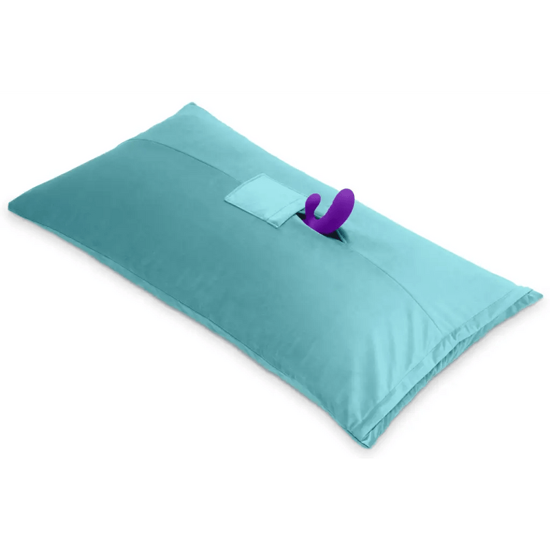 humphrey pillow sex toy mount with placed vibrator
