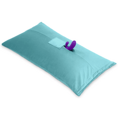 Liberator Humphrey Pillow Sex Toy Mount Microvelvet Teal - Dreamy Desire