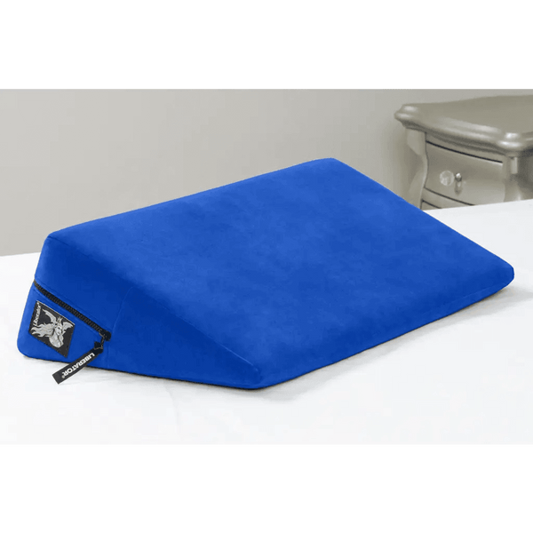 Liberator Wedge Intimate Sex Positioning Pillow - Sapphire Microfiber - Dreamy Desire