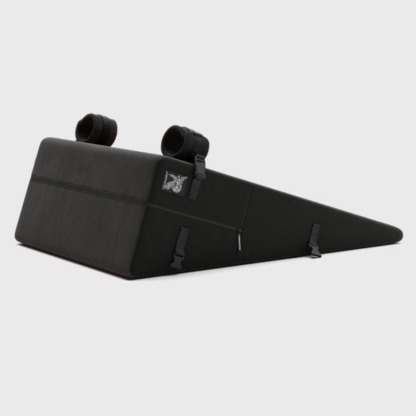 Liberator Black Label Ramp with attached wrist cuffs and side straps, black décor velvet