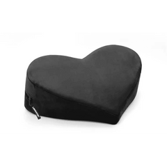 Liberator Heart Wedge - Sensual Positioning Pillow in Black Microvelvet - Dreamy Desire