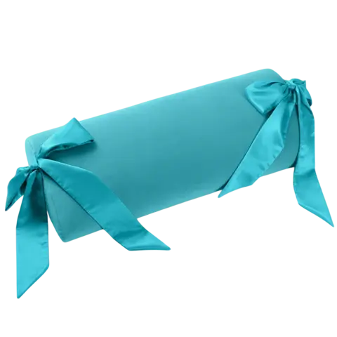 Liberator Ravish Bondage Pillow in teal with satin ribbon ties on each end