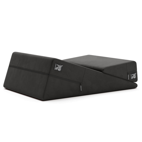 Liberator Wedge & Ramp Sex Combo in décor velvet black, shown as a paired set