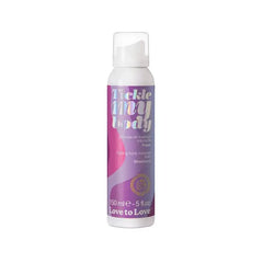 Love to Love Tickle My Body strawberry massage foam, 150ml white pump canister with purple label