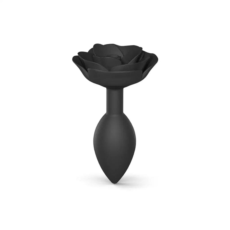 LOVE TO LOVE Anal Toys Love To Love Open Roses Anal Plug Large Black Onyx