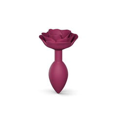 Love to Love Open Roses Medium Silicone Butt Plug - Dreamy Desire