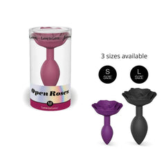 Love to Love Open Roses Medium Silicone Butt Plug - Dreamy Desire