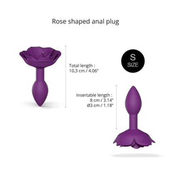 Love to Love Open Roses Small Silicone Butt Plug - Dreamy Desire