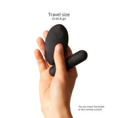 Love to Love Secret Panty 2 Bullet Vibrator Black Onyx - Dreamy Desire