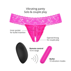 LOVE TO LOVE Vibrators Love to Love Secret Panty 2 - Neon Pink