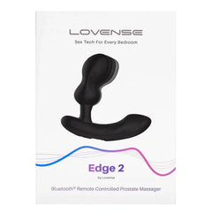 Lovense Edge 2 Bluetooth prostate massager retail packaging with product name and description