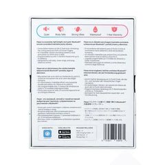 Lovense Flexer product back panel showing multilingual features, app compatibility, and specifications