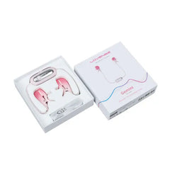 Lovense Gemini nipple clamps unboxed in white gift-style tray beside closed packaging