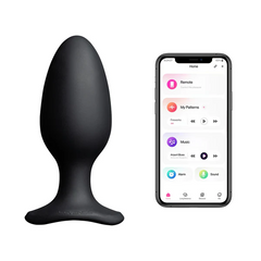 Lovense Hush 2 paired with Lovense smartphone app showing remote and pattern controls