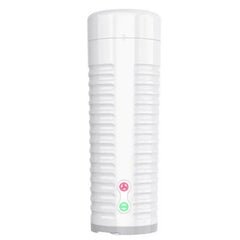 Lovense MAX 2 Male Masturbator in white with ribbed exterior and two control buttons