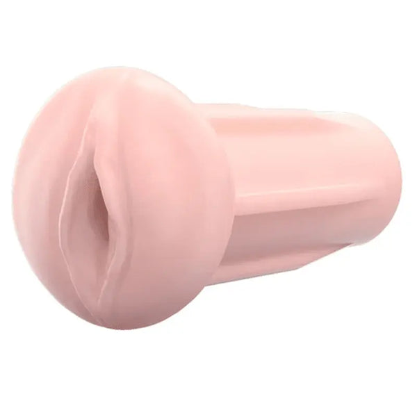 Lovense Max 2 vaginal sleeve in flesh tone, soft realistic opening, front view