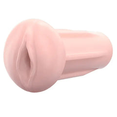 Lovense Max 2 vaginal sleeve in flesh tone, soft realistic opening, front view