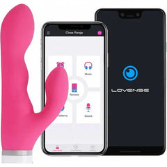 Lovense Nora paired with Lovense smartphone app displaying remote and pattern control options