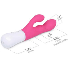Lovense Nora vibrator with dimension labels: 4.72in insertable length, 3.15in handle