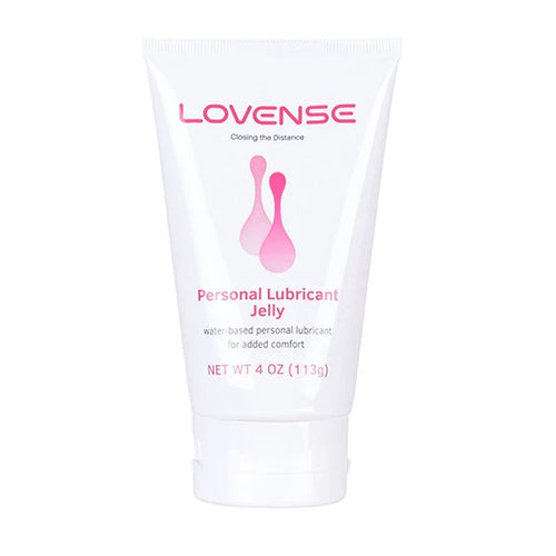 Lovense Personal Lubricant Jelly 4oz white squeeze tube with pink gradient logo
