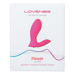 FLEXER BLUETOOTH INSERTABLE DUAL PANTY VIBRATOR - PINK - Dreamy Desire