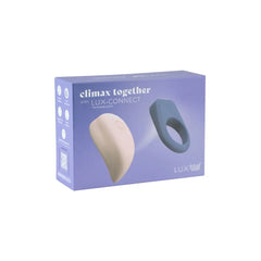 LUXUS Climax Together with Lux-Connect Technology box front showing both devices in teal and cream