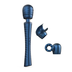 Man Wan MAN.WAND EDGY in stellar blue with two interchangeable attachment heads shown separately