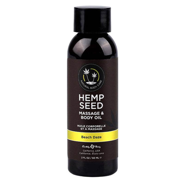 Earthly Body Hemp Seed Massage Oil Beach Daze - Dreamy Desire