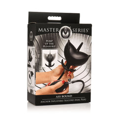 Master Series Ass Bound retail packaging box displaying product name and pump inflation imagery