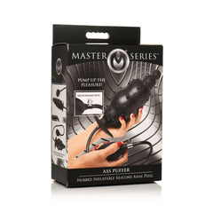 Master Series Ass Puffer retail packaging box showing product imagery and key features