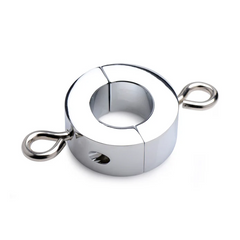 Master Series Ball Trap closed chrome steel ring stretcher with two side eye bolts for weight attachment
