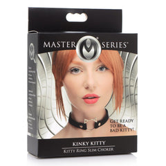 Master Series Kinky Kitty Ring Slim Choker retail packaging with product name and model
