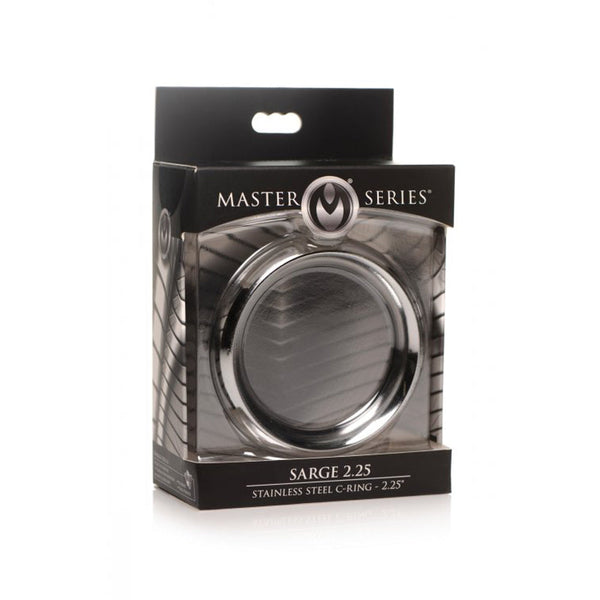 Master Series Sarge 2.25 Stainless Steel C-Ring shown in its retail display packaging