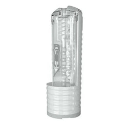 MAX 2 Male Masturbator shown open, revealing clear textured inner sleeve insert