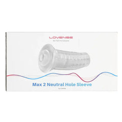 Max 2 Neutral Hole Sleeve by Lovense in retail box showing product name and branding