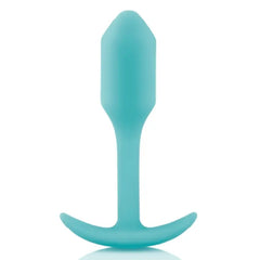 Mint b-Vibe Snug Plug 1 front view displaying tapered teardrop shape and anchor base