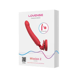 Mission 2 by Lovense retail box showing app-controlled touch-sensitive dildo vibrator