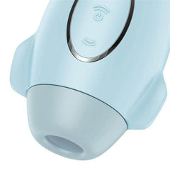 Close-up of Mission Control nozzle and tactile control buttons on body-safe silicone
