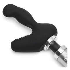 Close-up of Nexus attachment secured onto Doxy wand head showing secure fit
