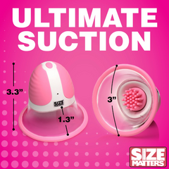 Nipple sucker dimensions shown: 3.3 inches tall, 3 inch diameter suction cup base