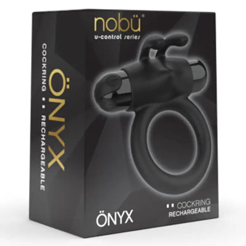 NOBÜ For Him Nobu Onyx Vibrating Cock Ring - Black Penis Ring