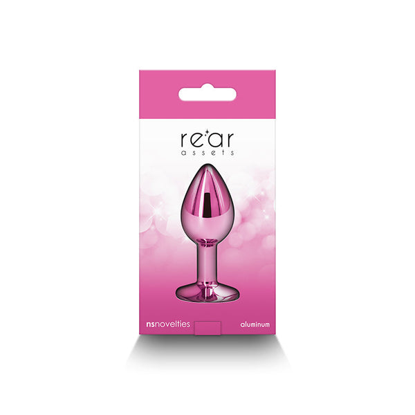 NS Novelties Rear Assets Small Pink retail box back view, showing full product illustration