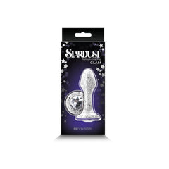 NS Novelties Stardust Glam premium glass plug shown in black retail packaging