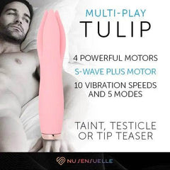 Nu Sensuelle Multi-Play Tulip Vibrator - Millennial Pink - Dreamy Desire