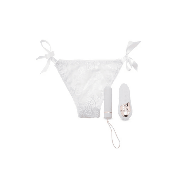 Nu Sensuelle Pleasure Panty Vibrator - Remote Control (White) - Dreamy Desire